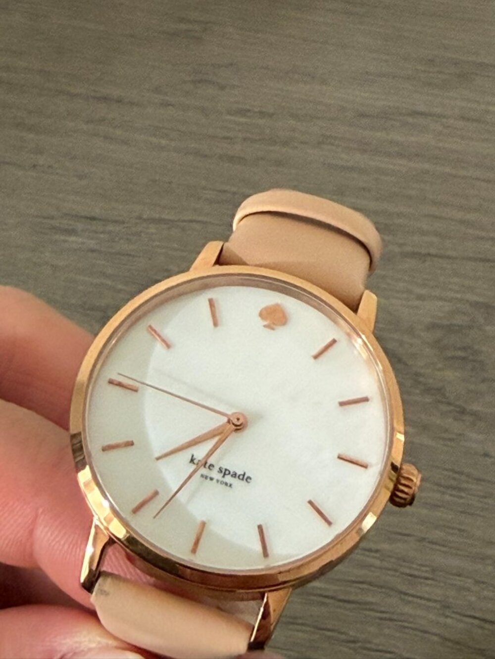 KATE SPADE Women's Blush Leather Band Watch - NEW!